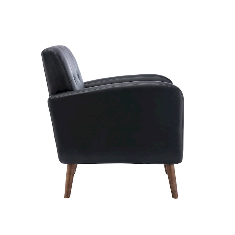 Porthos Home Suri Accent Chair, Fabric or PU Upholstery, Rubberwood Legs