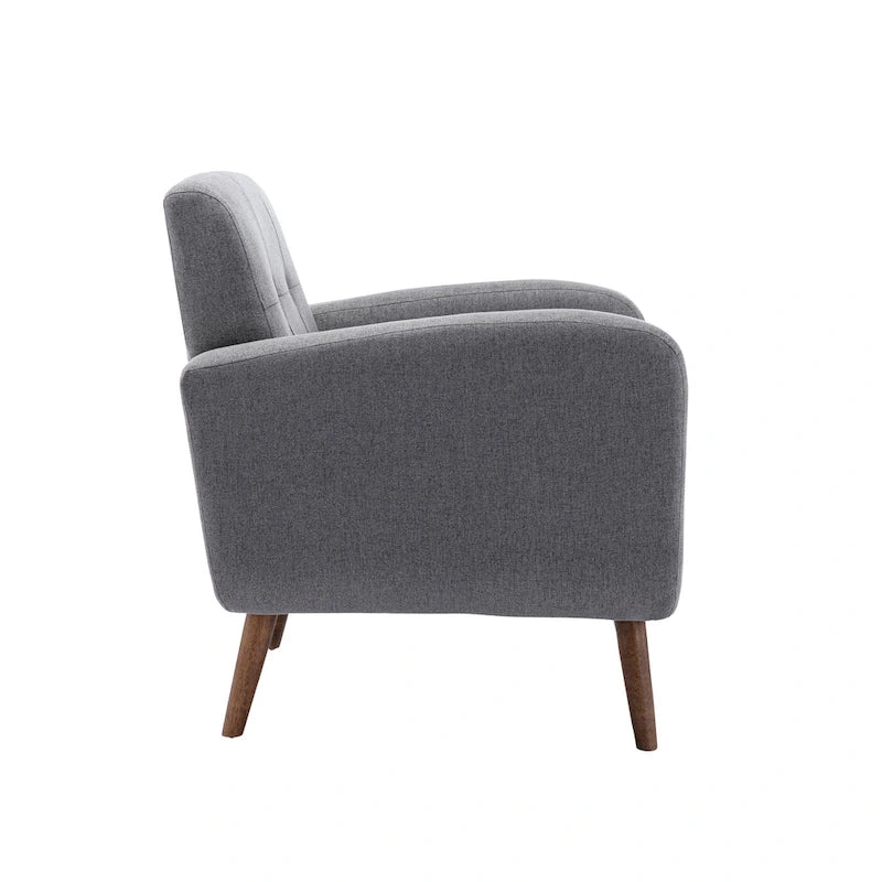 Porthos Home Suri Accent Chair, Fabric or PU Upholstery, Rubberwood Legs