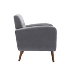 Porthos Home Suri Accent Chair, Fabric or PU Upholstery, Rubberwood Legs
