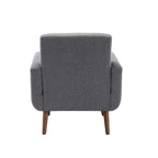 Porthos Home Suri Accent Chair, Fabric or PU Upholstery, Rubberwood Legs