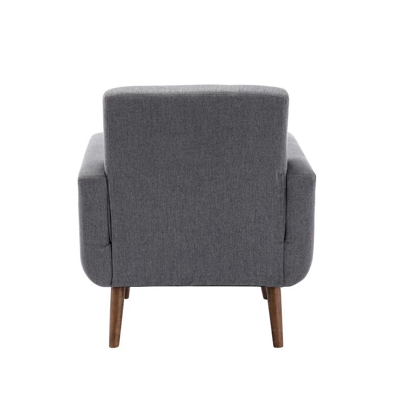 Porthos Home Suri Accent Chair, Fabric or PU Upholstery, Rubberwood Legs