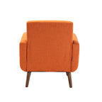 Porthos Home Suri Accent Chair, Fabric or PU Upholstery, Rubberwood Legs