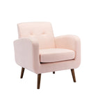 Porthos Home Suri Accent Chair, Fabric or PU Upholstery, Rubberwood Legs
