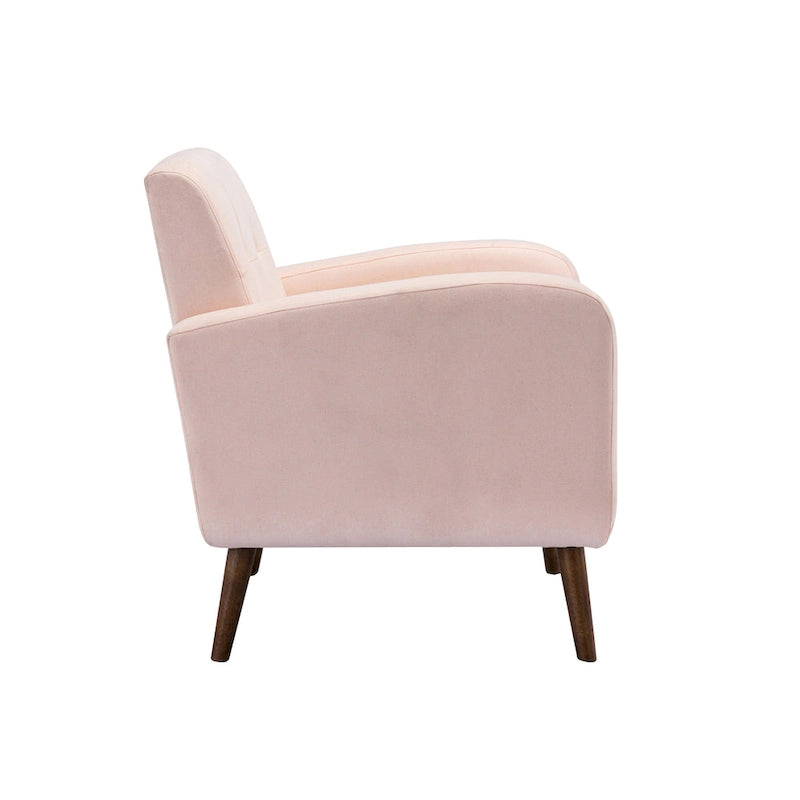 Porthos Home Suri Accent Chair, Fabric or PU Upholstery, Rubberwood Legs
