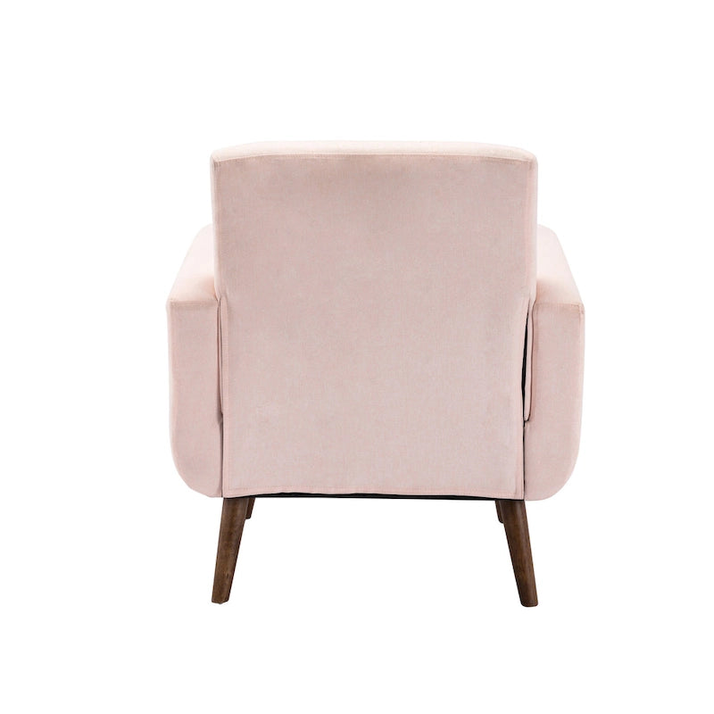 Porthos Home Suri Accent Chair, Fabric or PU Upholstery, Rubberwood Legs