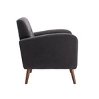 Porthos Home Suri Accent Chair, Fabric or PU Upholstery, Rubberwood Legs