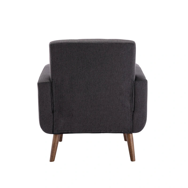 Porthos Home Suri Accent Chair, Fabric or PU Upholstery, Rubberwood Legs