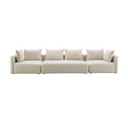 Hangover Cream Upholstered 145 Long Sofa