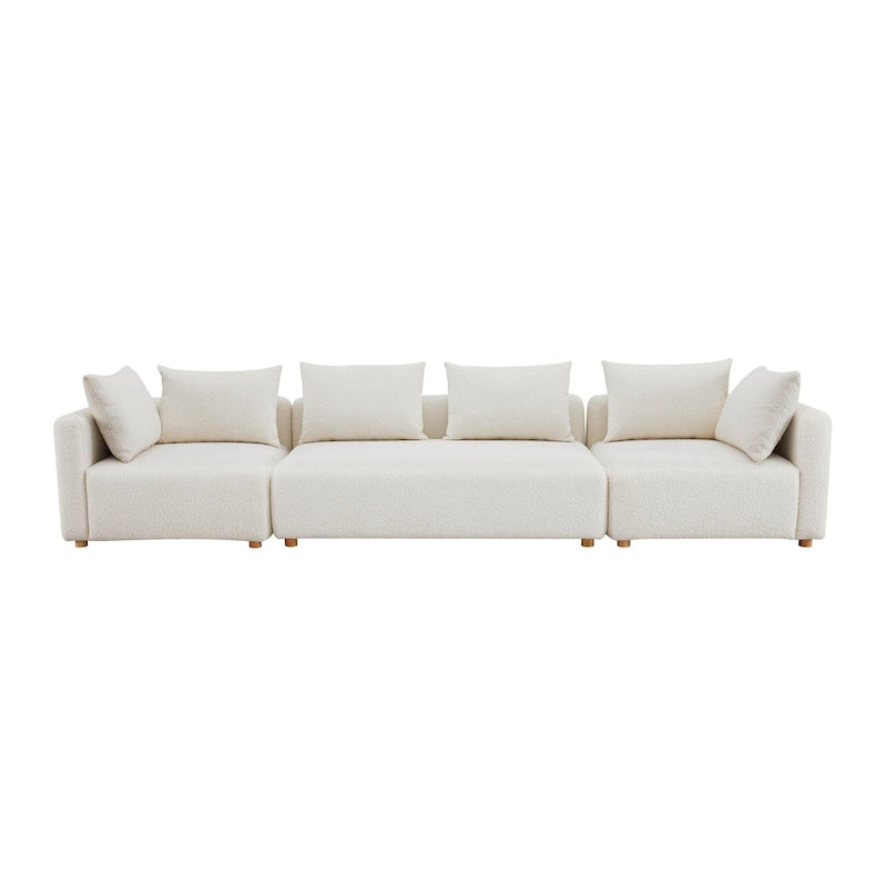 Hangover Cream Upholstered 145 Long Sofa
