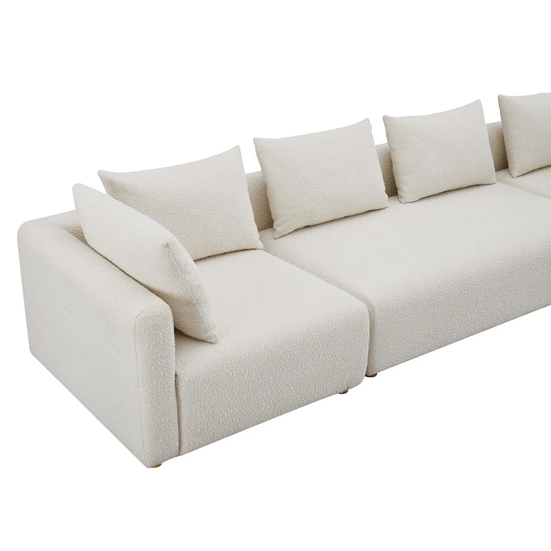 Hangover Cream Upholstered 145 Long Sofa
