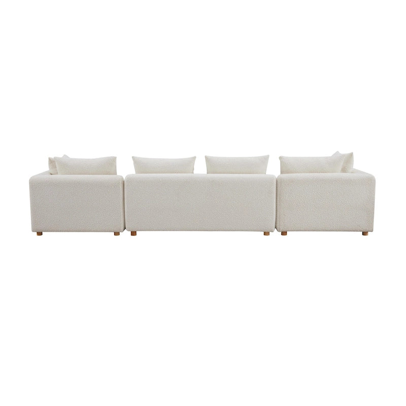 Hangover Cream Upholstered 145 Long Sofa