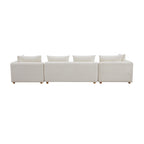 Hangover Cream Upholstered 145 Long Sofa
