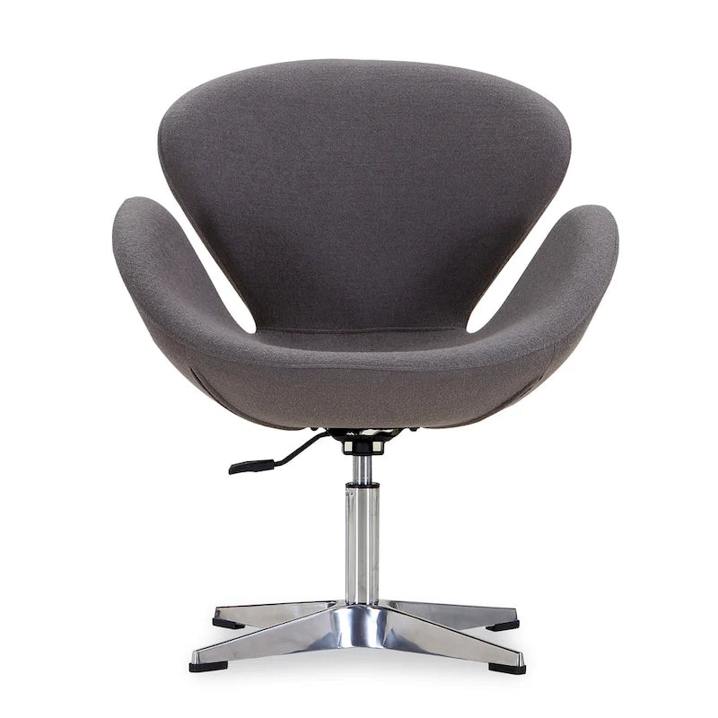 Raspberry Contemporary Adjustable Swivel Chair