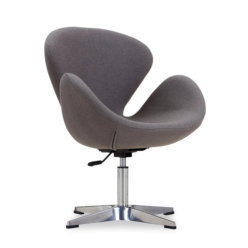 Monica Chair Raspberry Raspberry Contemporary Adjustable Swivel Chair – Furniture Town San Antonio