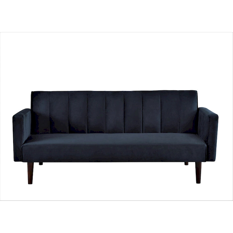 Container Furniture Srtip Convertible Velvet Sofa Bed