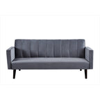 Container Furniture Srtip Convertible Velvet Sofa Bed