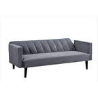Container Furniture Srtip Convertible Velvet Sofa Bed