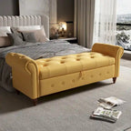 63 Bed Bench Entryway Storage Bench for Living Room Bedroom