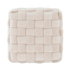 Newbury Handwoven Velvet Square Ottoman