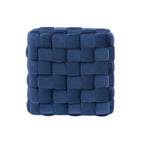 Newbury Handwoven Velvet Square Ottoman