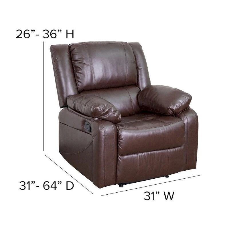 Microfiber Pillow Back Recliner