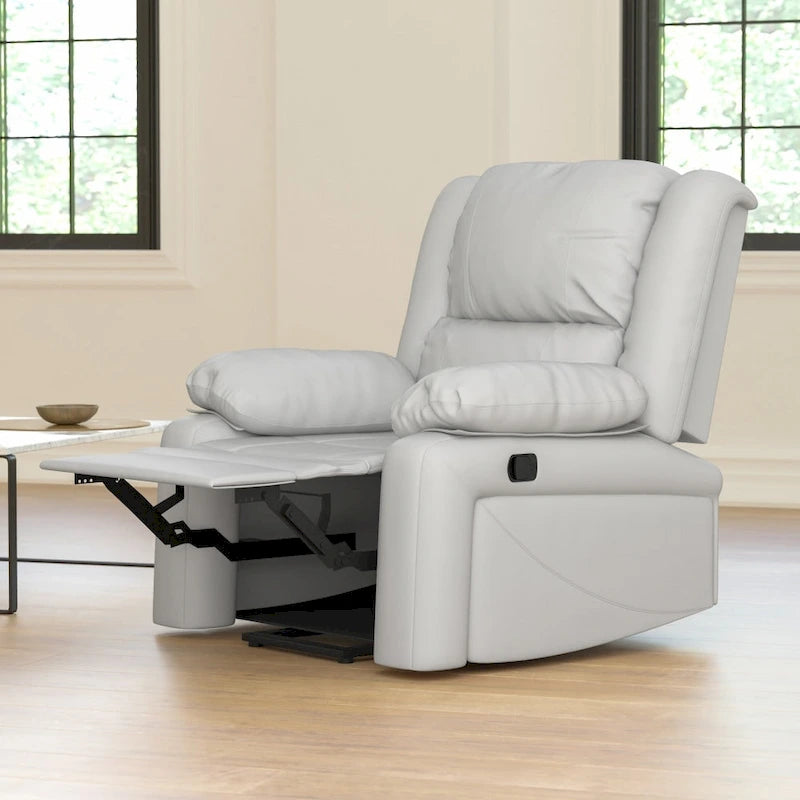 Microfiber Pillow Back Recliner