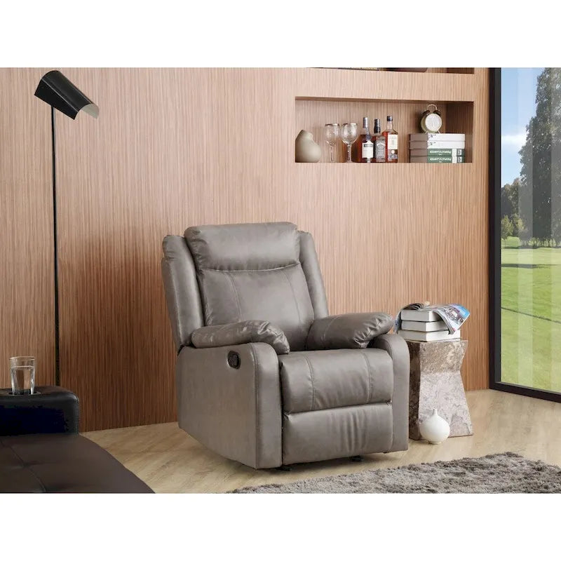 Copper Grove Zug Faux Leather Rocking Recliner