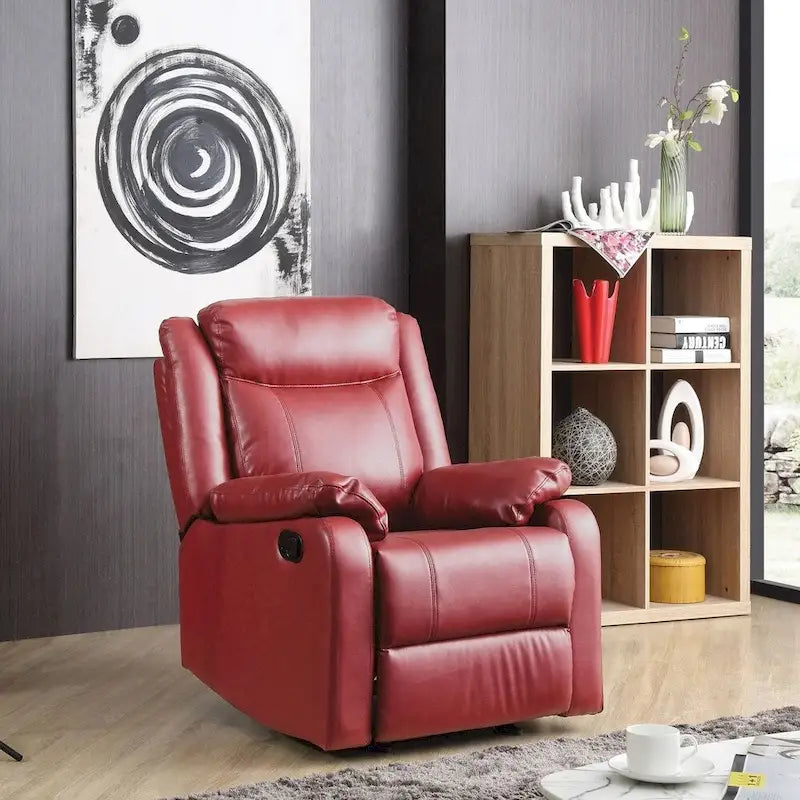 Copper Grove Zug Faux Leather Rocking Recliner