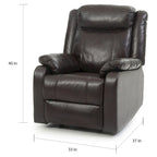Copper Grove Zug Faux Leather Rocking Recliner