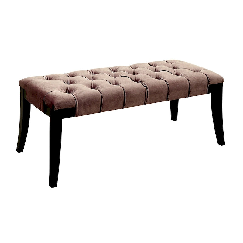 Oran Contemporary Fabric Tufted Accent Bench by