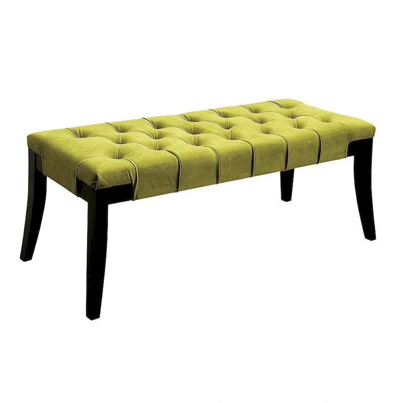 Oran Contemporary Fabric Tufted Accent Bench by