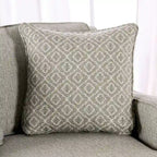 Ruwa Transitional Grey Fabric Sofa with Accent Pillows by Furniture of America