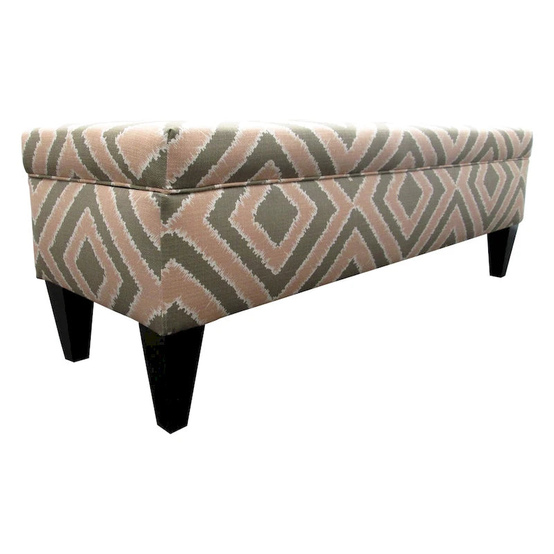 Brooke Nouvea Designer 10-button Tufted Storage Bench