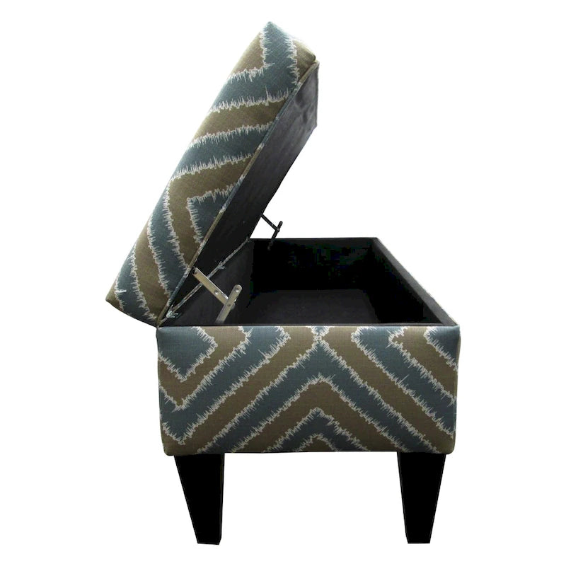 Brooke Nouvea Designer 10-button Tufted Storage Bench