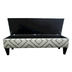 Brooke Nouvea Designer 10-button Tufted Storage Bench