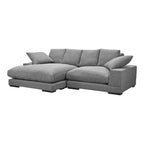 Aurelle Home Reversible Contemporary Sectional Sofa