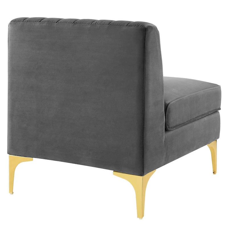 Triumph Channel Tufted Performance Velvet 4-Seater Sofa