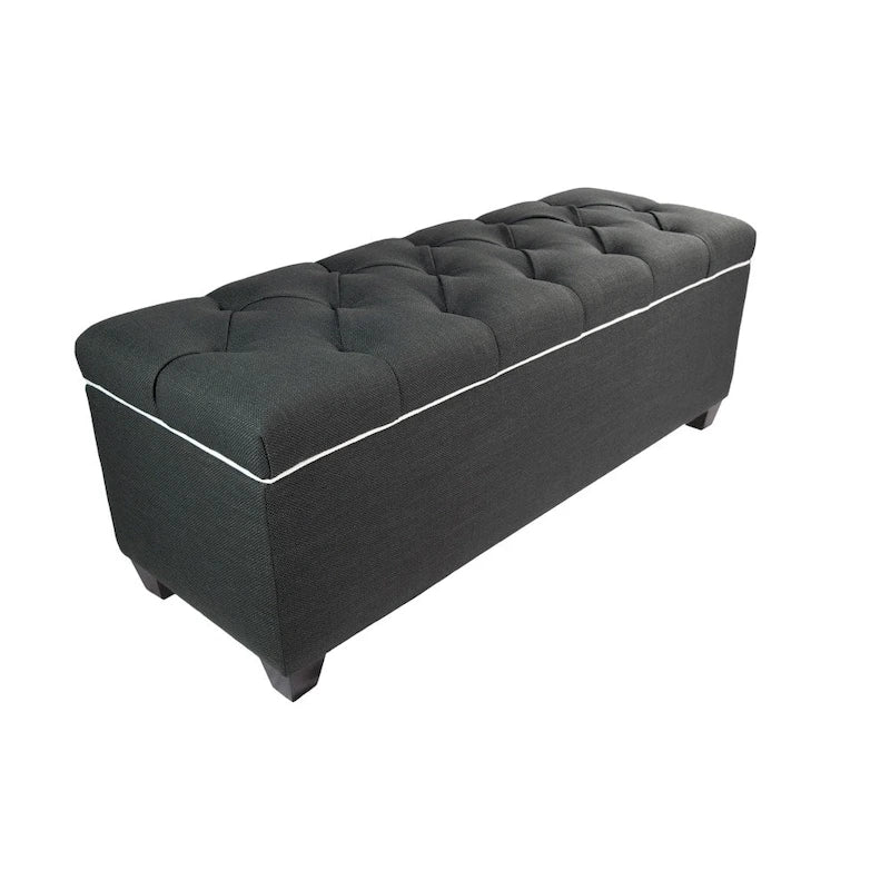 The Sole Secret Shoe Storage Bench - Loft Charcoal