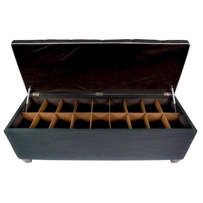 The Sole Secret Shoe Storage Bench - Loft Charcoal