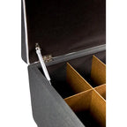 The Sole Secret Shoe Storage Bench - Loft Charcoal