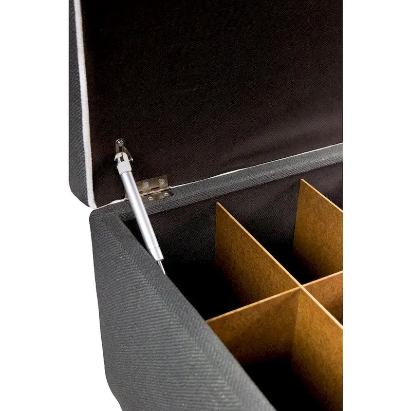 The Sole Secret Shoe Storage Bench - Loft Charcoal