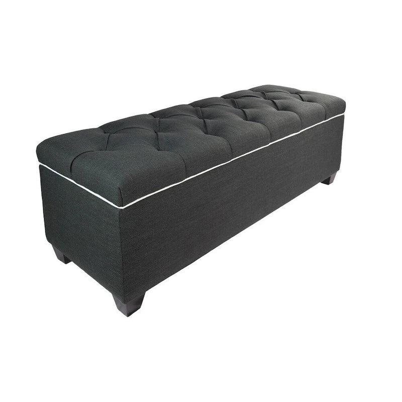 The Sole Secret Shoe Storage Bench - Loft Charcoal