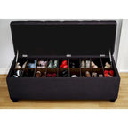 The Sole Secret Shoe Storage Bench - Loft Charcoal
