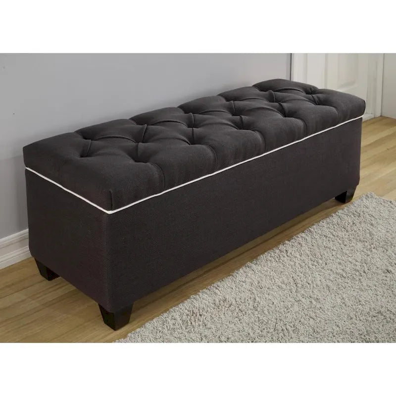 The Sole Secret Shoe Storage Bench - Loft Charcoal