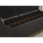 The Sole Secret Shoe Storage Bench - Loft Charcoal