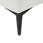 Modular U-shaped Linen Reversible Sofa with a Wooden Side Table Box and Reversible Design