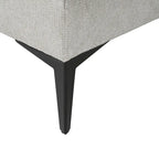 Modular U-shaped Linen Reversible Sofa with a Wooden Side Table Box and Reversible Design