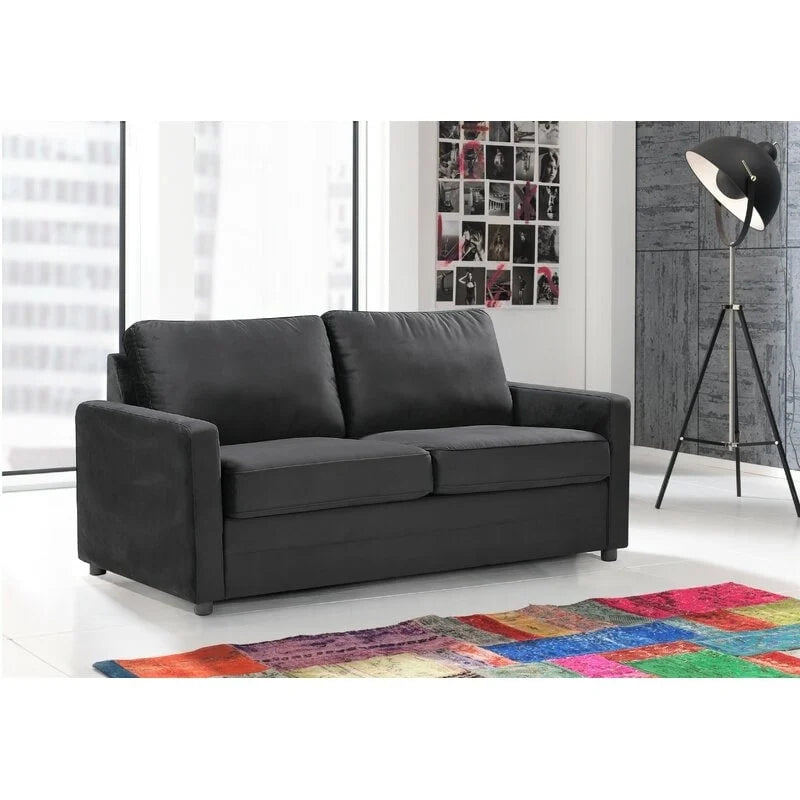 US Pride Furniture Knightsville Velvet 70 inch Square Arms Sofa Bed