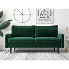 Velvet 71.6-inch Sofa with Round Arms