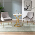 Arcadia Contemporary Velvet Upholstered Accent Chair (Set of 2)
